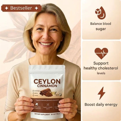 CeylonCinnamon™ | True Ceylon Cinnamon, 7,200mg Equivalent, with MCT Oil