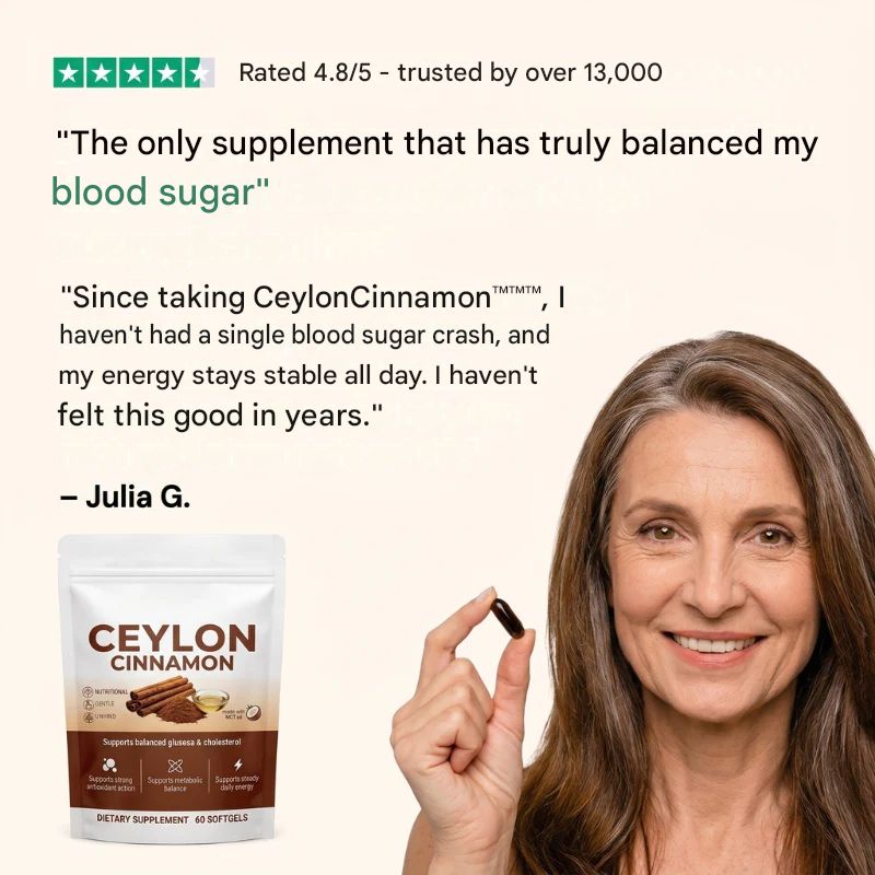 CeylonCinnamon™ | True Ceylon Cinnamon, 7,200mg Equivalent, with MCT Oil