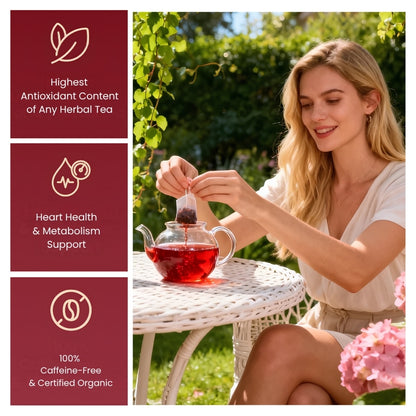 HibiPure™ | Organic Hibiscus Tea Bags