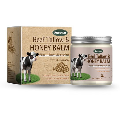 NouriLift™ | Beef Tallow & Manuka Honey Balm for Skin Firming